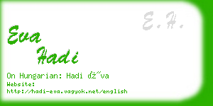 eva hadi business card